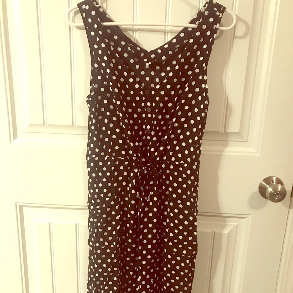 Black Dress with White Polka Dots - Picture 3 of 8